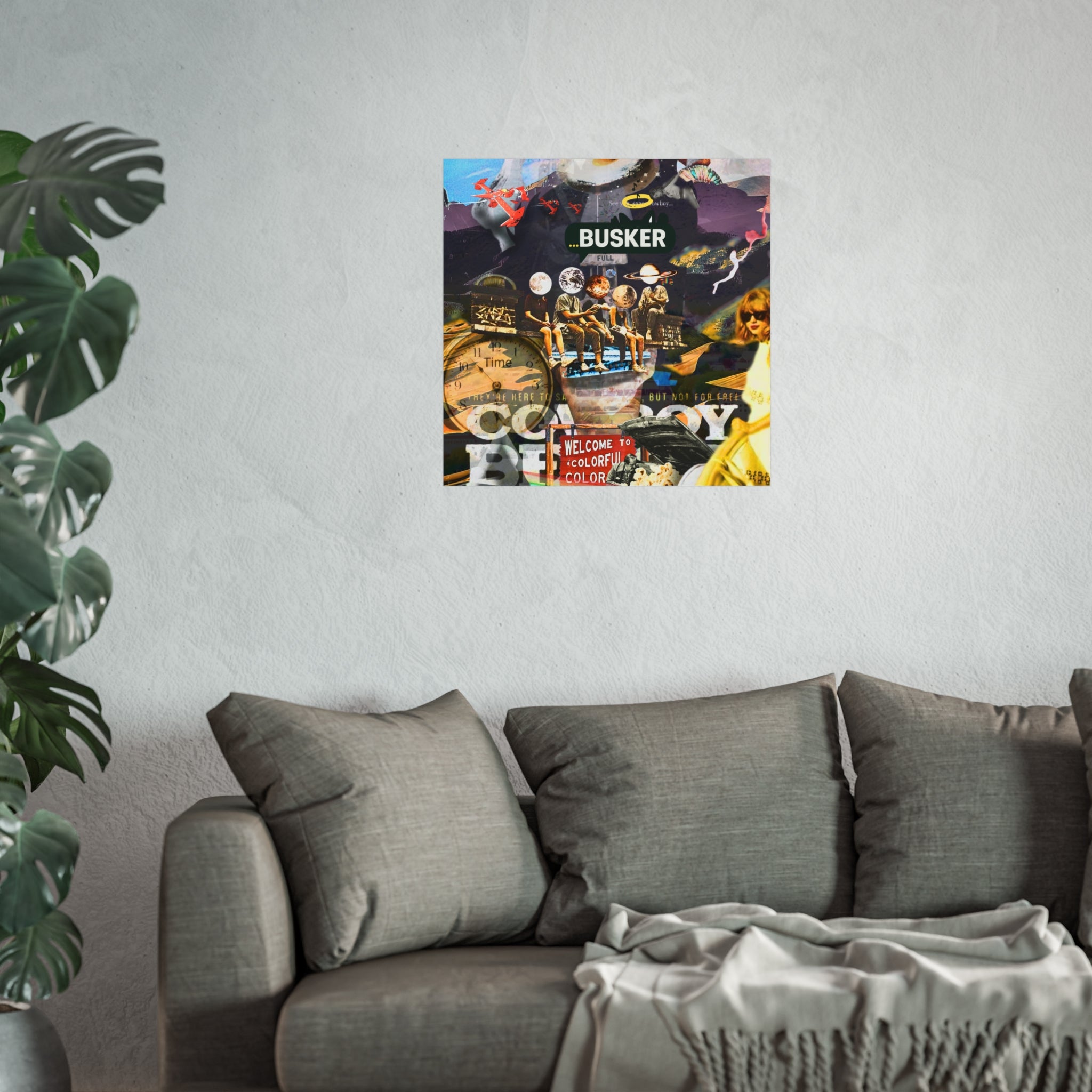 Vibrant Busker Fine Art Poster for Home Decor