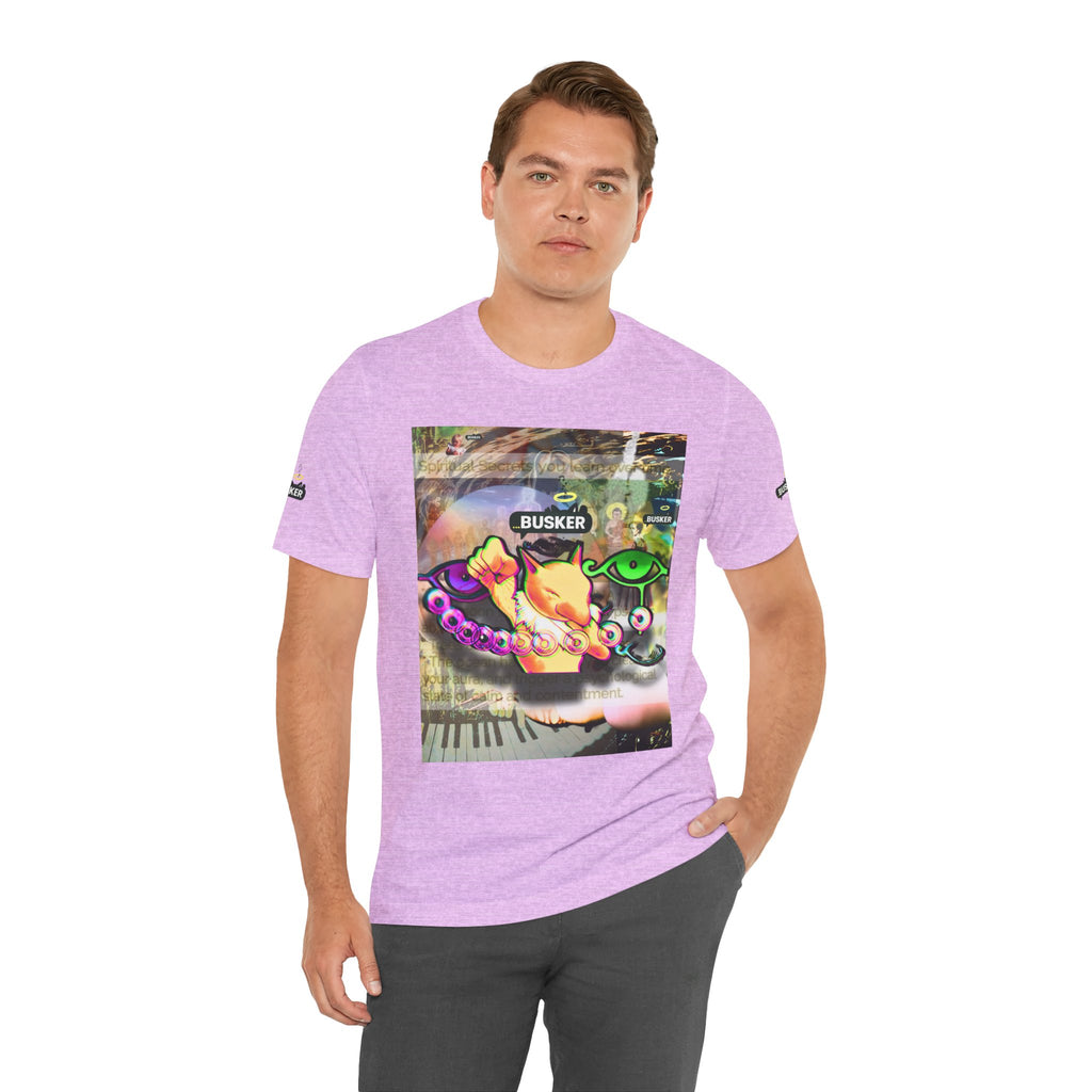 Vibrant Busker Art Tee for Creative Souls