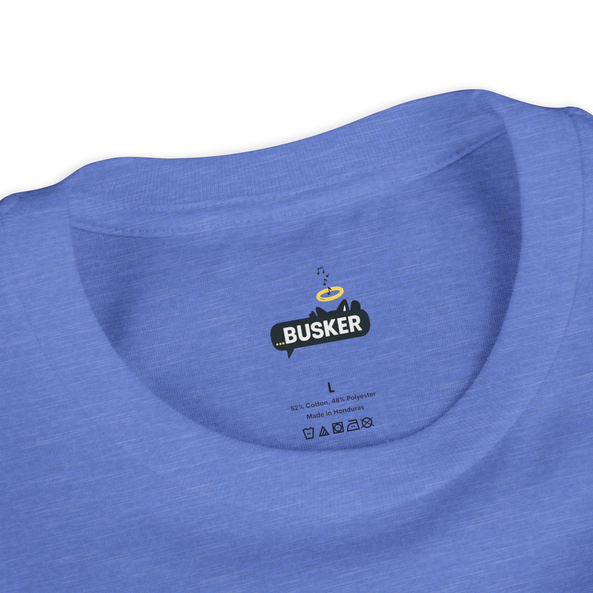 Youth Graphic Tee with Fun 'Busker' Design, Cool Summer Shirt, Gifts for Kids, Festival Attire, Trendy Youthwear