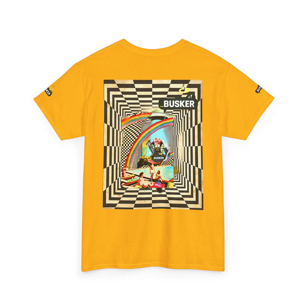 Retro Busker Graphic Tee - Unisex Heavy Cotton