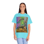 Psychedelic Busker T-Shirt, Unisex Graphic Tee, Music Lover Gift, Festival Wear, Casual Streetwear, Colorful Arttee