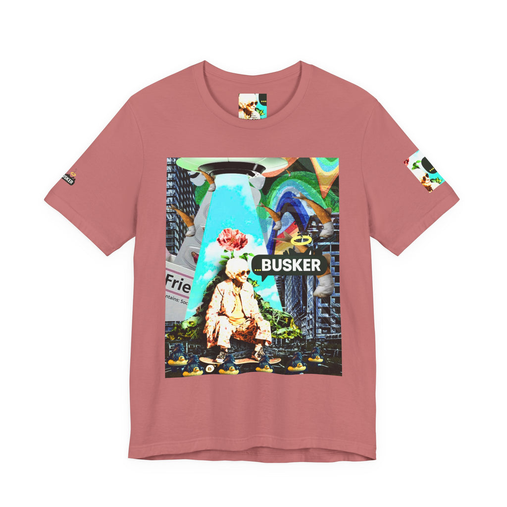 Street Art Busker Tee - Unisex Graphic Short Sleeve Shirt