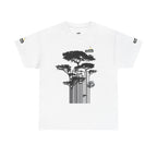 Nature-Inspired Unisex Heavy Cotton Tee, Eco-Friendly Tee, Graphic T-Shirt, Outdoor Lover Gift, Casual Wear, Tree Art Shirt