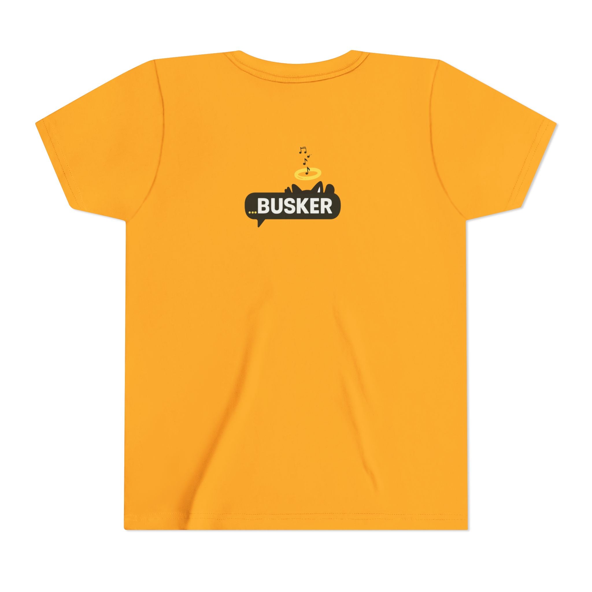 Youth Graphic Tee with Fun 'Busker' Design, Cool Summer Shirt, Gifts for Kids, Festival Attire, Trendy Youthwear