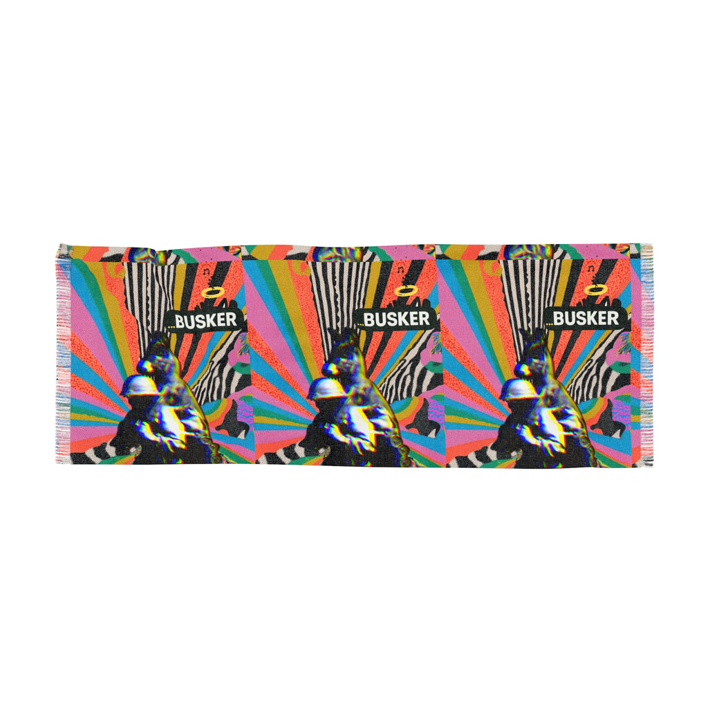 Colorful Busker Light Scarf - Vibrant Festival Accessory