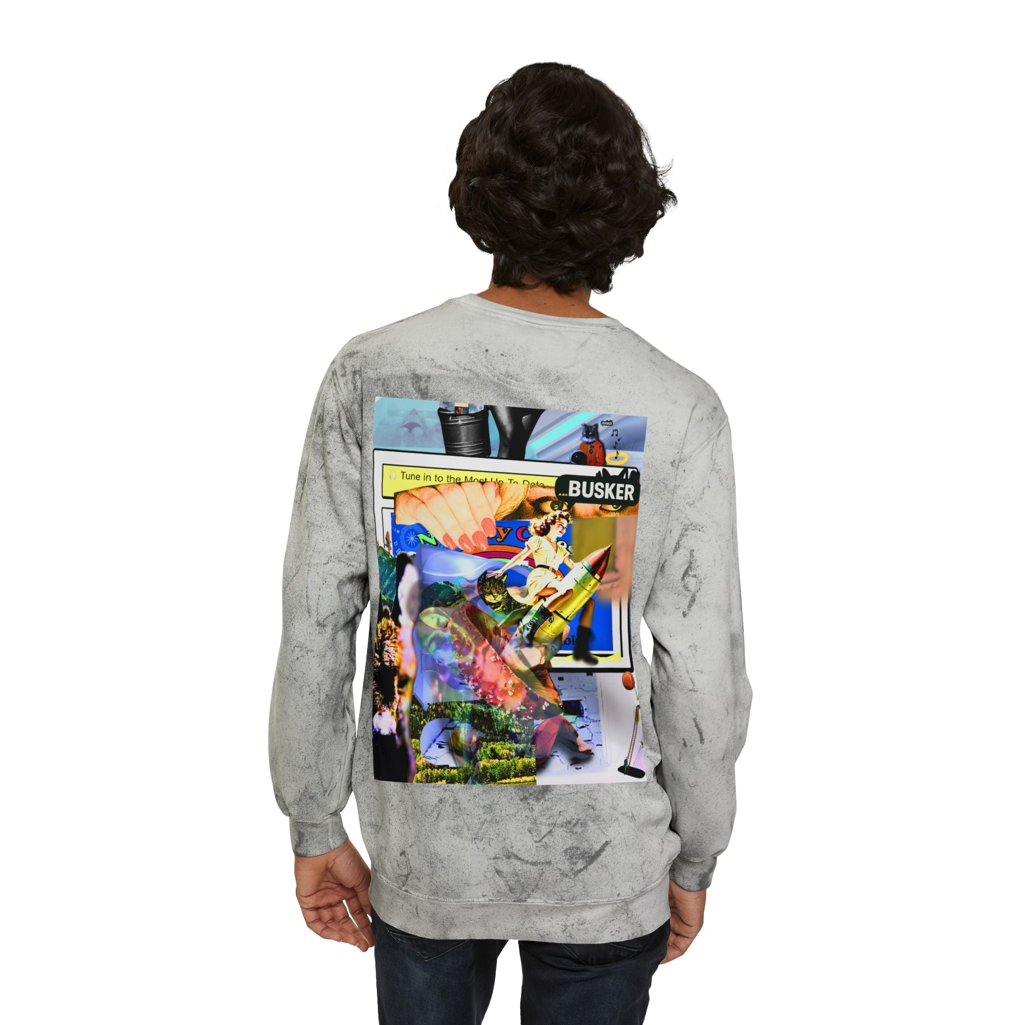 Color Blast Crewneck Sweatshirt for Creative Souls