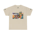 Artistic Unisex Heavy Cotton Tee - Vibrant Busker Design