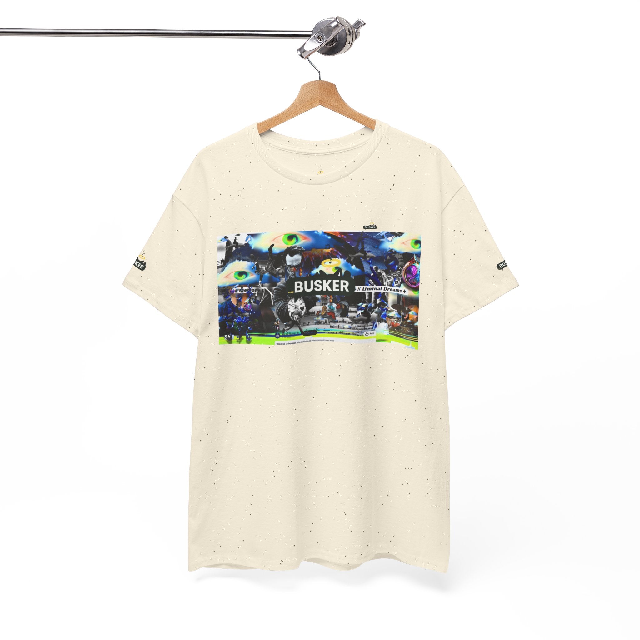 Busker Graphic Tee — Vintage Street Music Poster T‑Shirt
