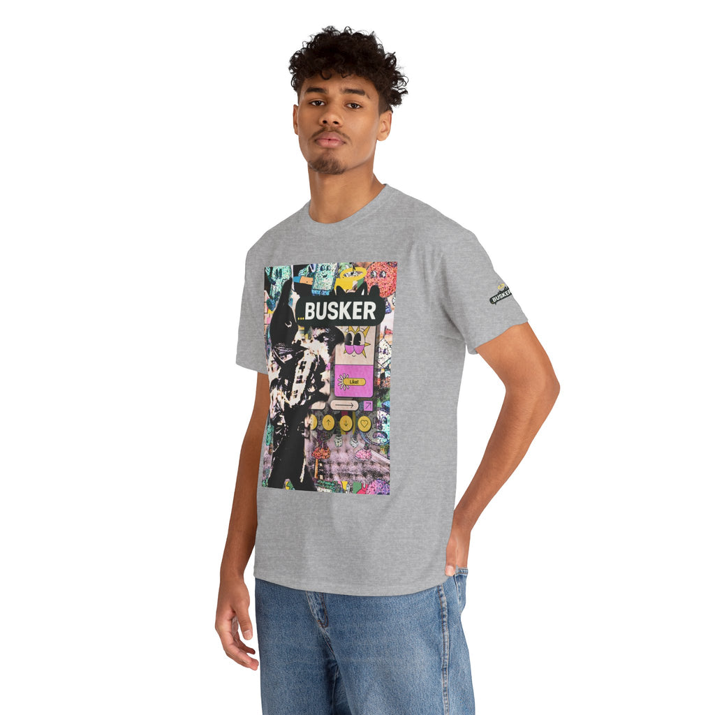 Grunge Art Busker Unisex Heavy Cotton Tee