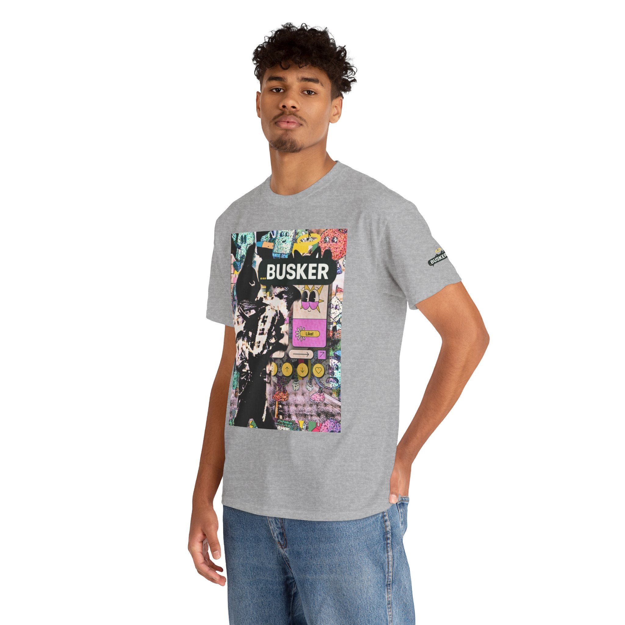 Grunge Art Busker Unisex Heavy Cotton Tee