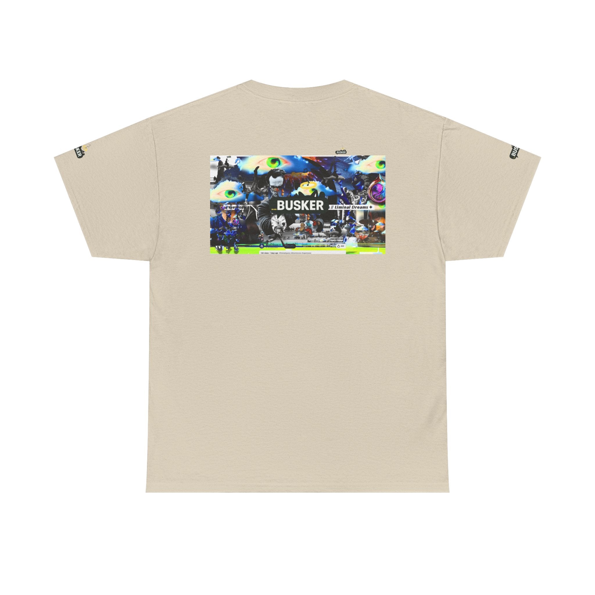 Busker Graphic Tee — Vintage Street Music Poster T‑Shirt