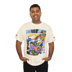 Cool Graphic Unisex Heavy Cotton Tee - 'Busker' Design