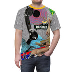 Vibrant Graphic Tee, Unisex Artistic Shirt, AOP T-Shirt for Bold Fashion, Unique Gift for Creatives, Streetwear Style, Fun Statement Tee