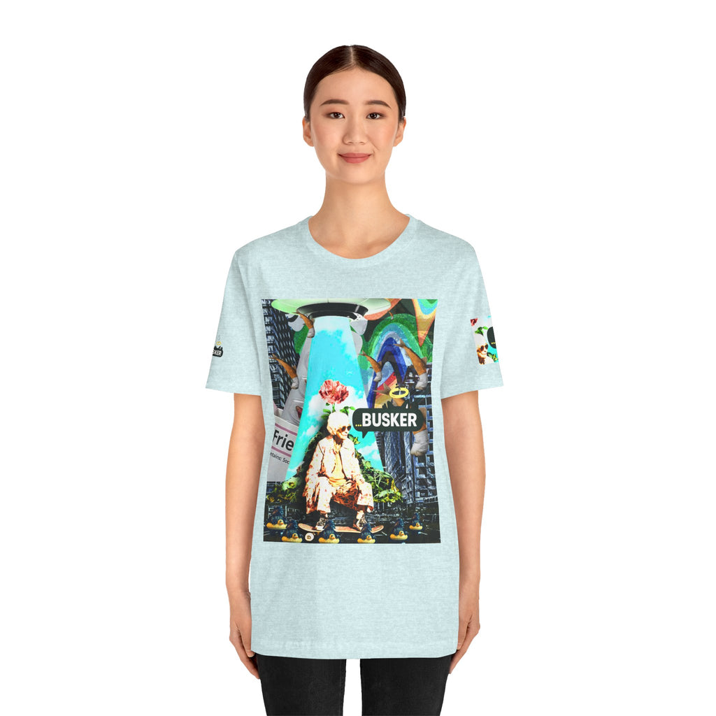 Street Art Busker Tee - Unisex Graphic Short Sleeve Shirt