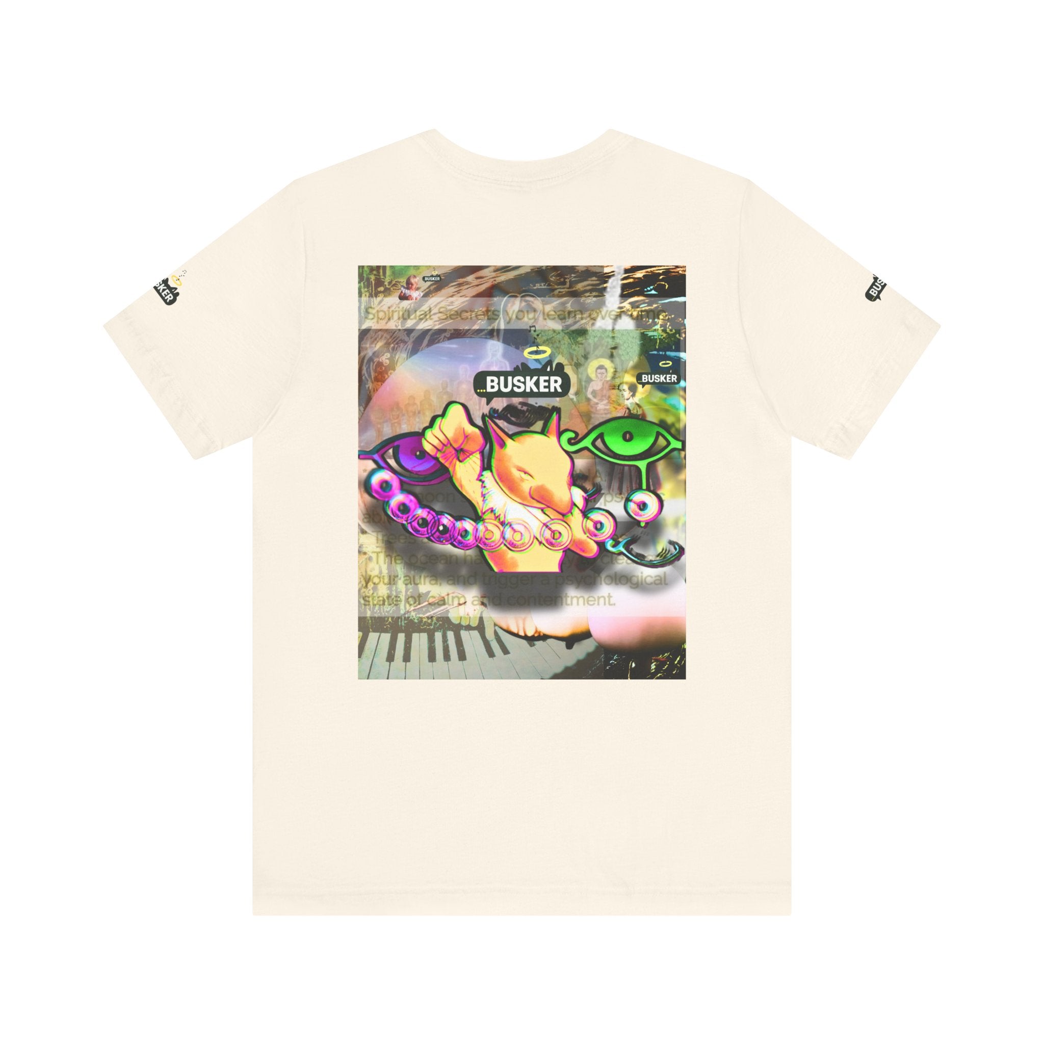 Vibrant Busker Art Tee for Creative Souls