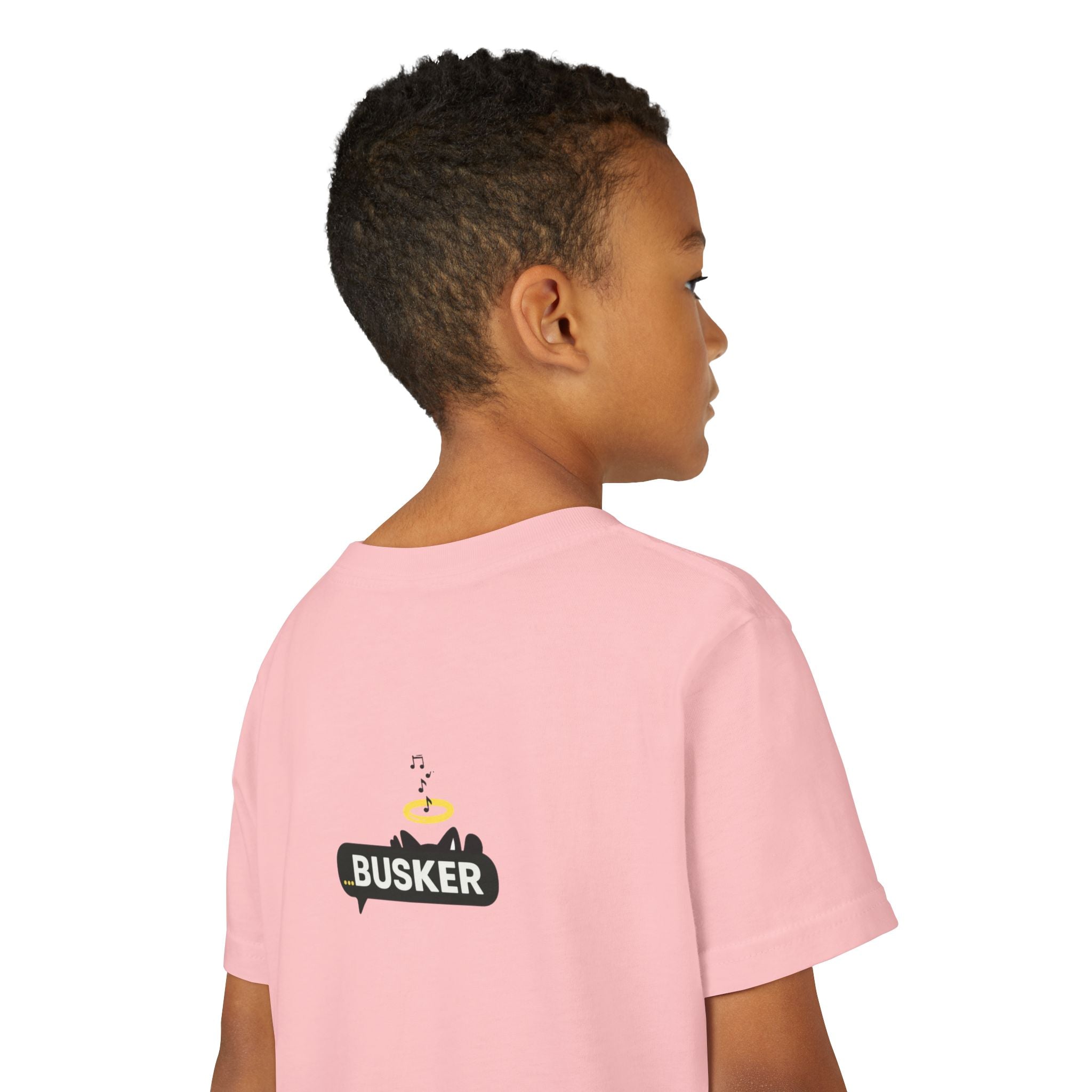 Youth Graphic Tee with Dinosaur Design, Fun Tee for Kids, Summer Style, Birthday Gift, Casual Wear, Playful Outfit, Busker Theme