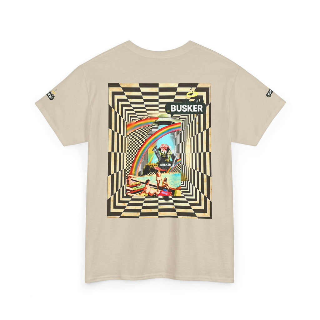 Retro Busker Graphic Tee - Unisex Heavy Cotton