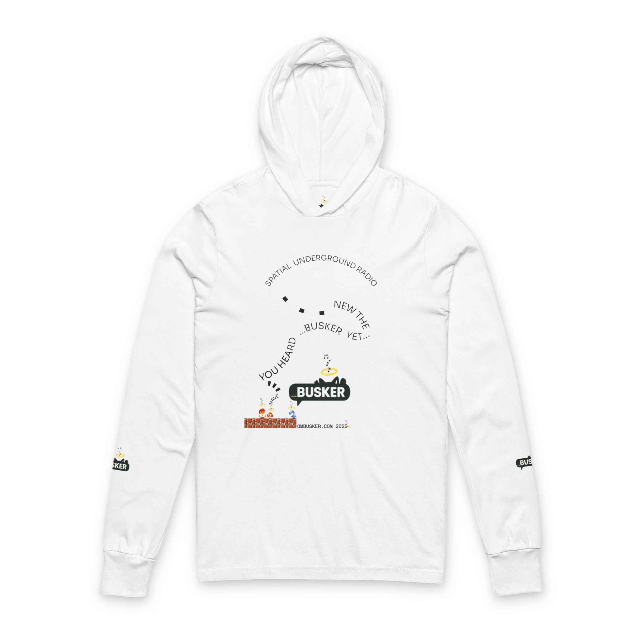 Unisex Hooded Long Sleeve Tee - Playful Graphic Tee for Gamers, Perfect for Casual Wear, Gifts, Birthday Celebrations, and Fun Events