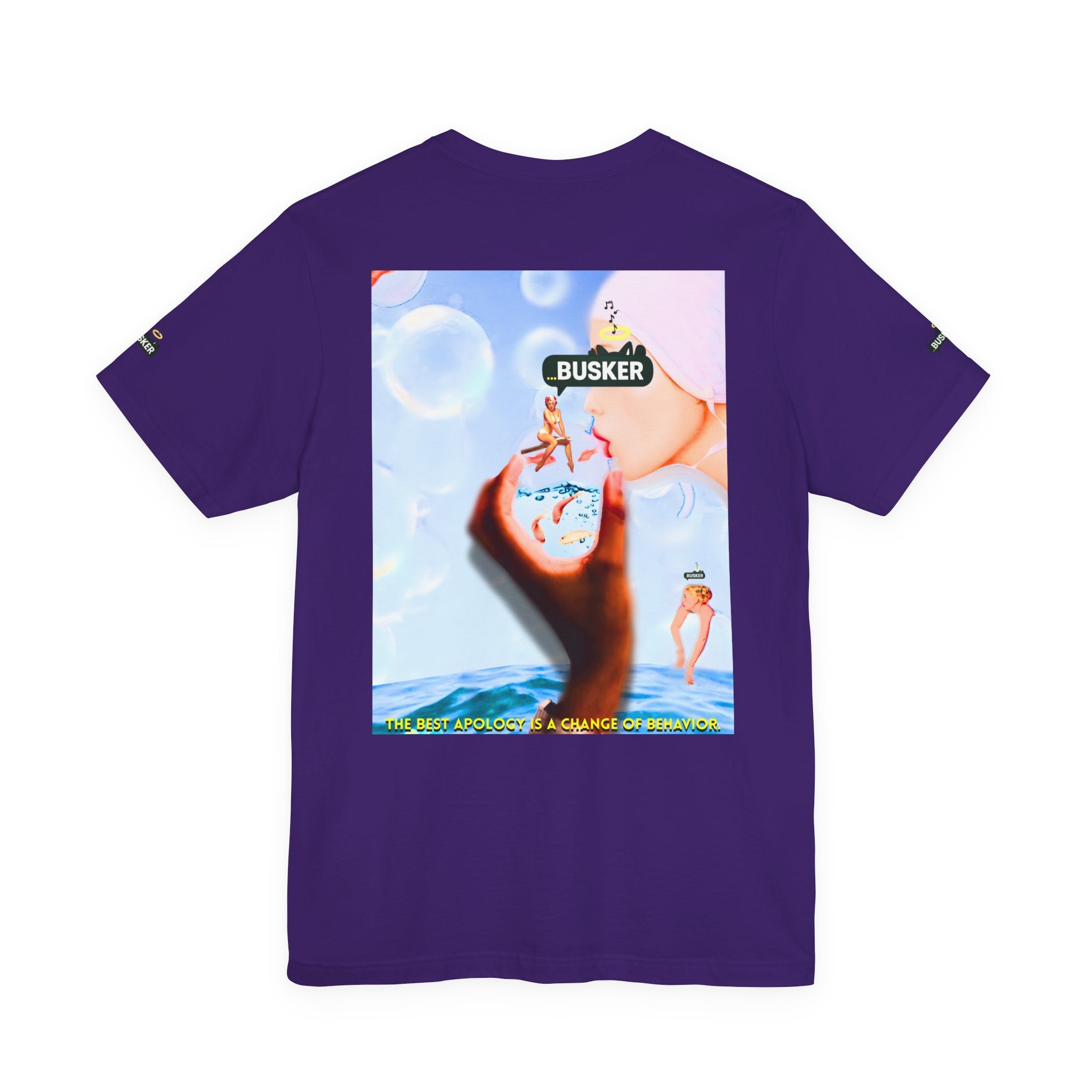 Busker Vibe Unisex Jersey Tee – Colorful Artistic Design for Summer Fun