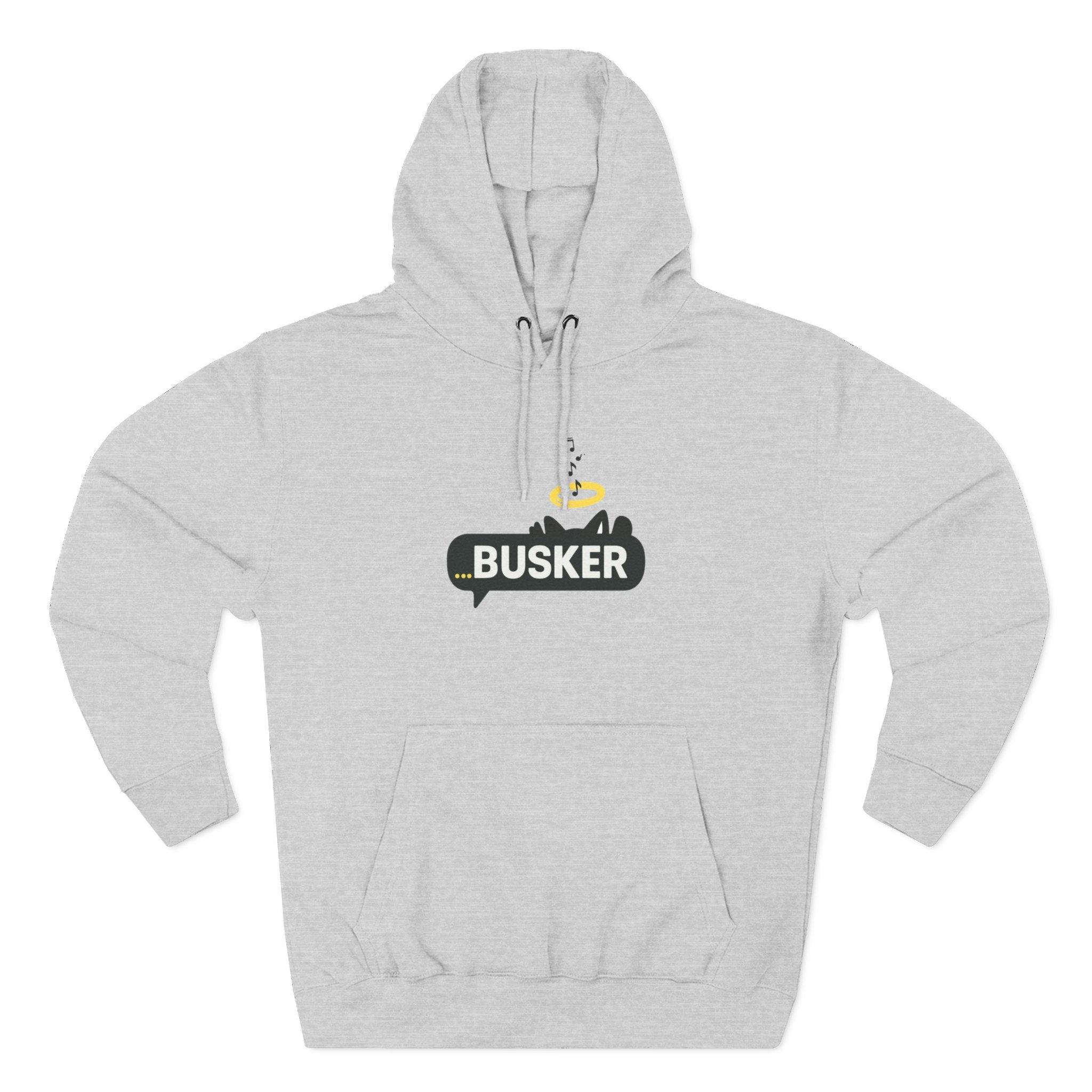 Busker Fleece Hoodie - Cozy Street Art Inspired Hoodie for Music Lovers, Casual Wear, Gift for Musicians, Concert Attire, Relaxed Fit