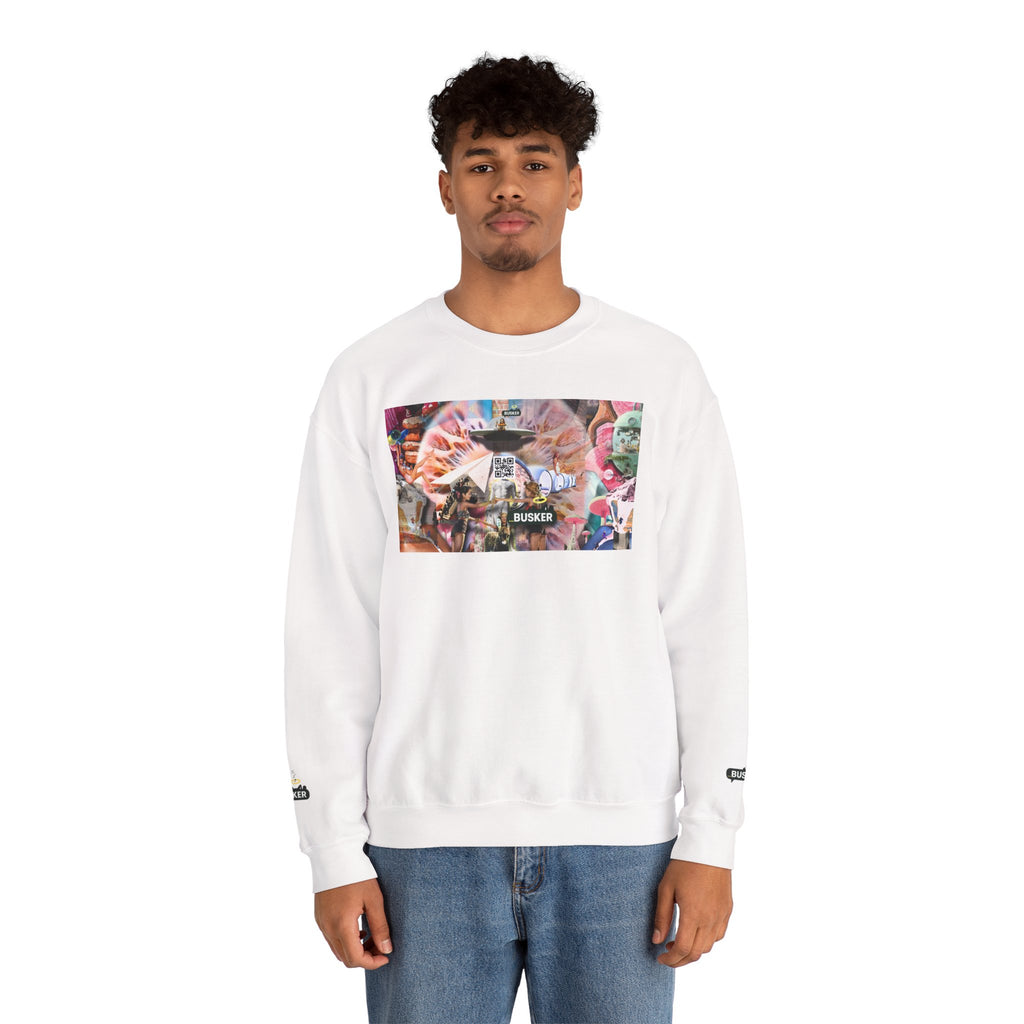 Colorful Unisex Crewneck Sweatshirt - Artistic & Cozy Statement Piece