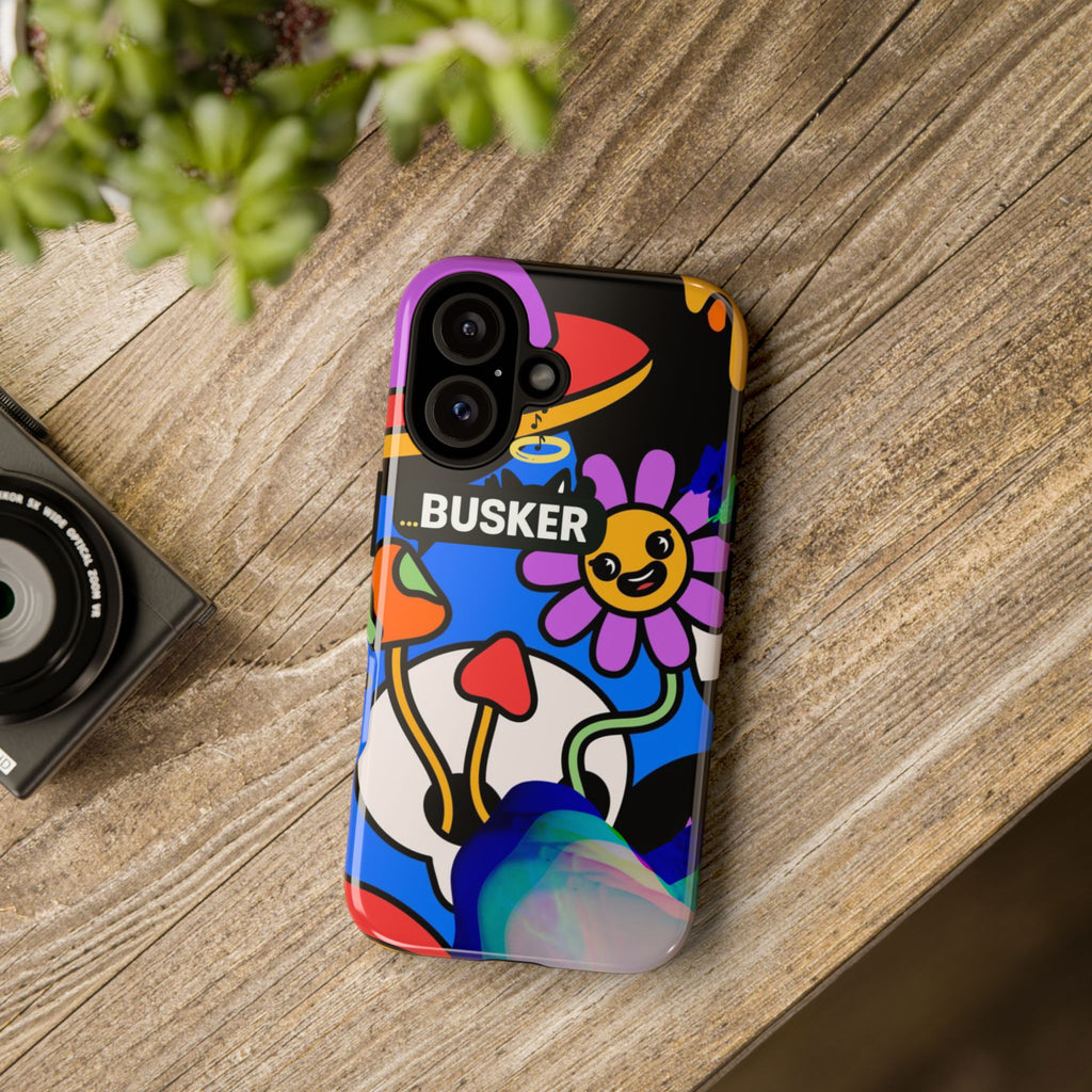 Colorful Phone Case, Cute Phone Accessories, Gift for Music Lovers, Fun Tech Gear, Unique Floral Design Case