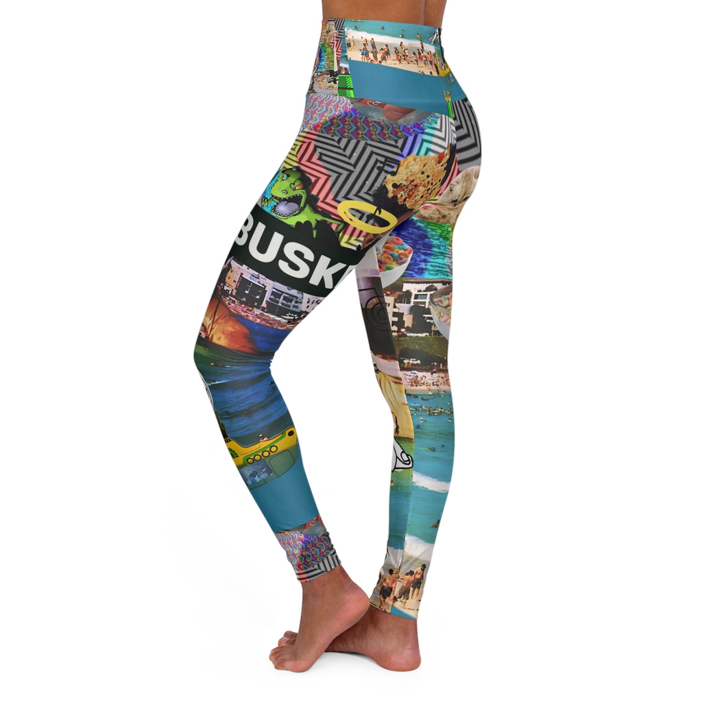 High Waisted Yoga Leggings (AOP)