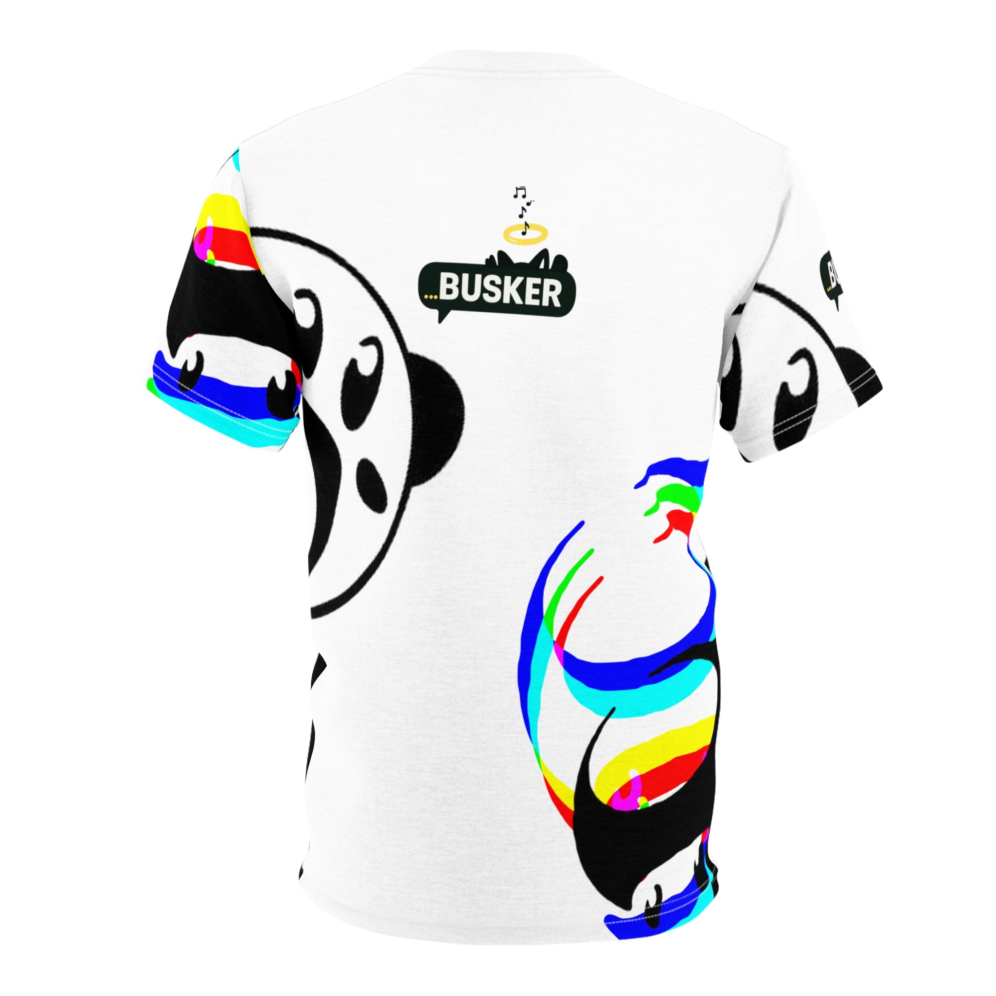 Rainbow Panda Unisex Tee, Fun Graphic T-Shirt for Animal Lovers, Stylish Casual Wear, Perfect Gift for Friends, Summer Fashion