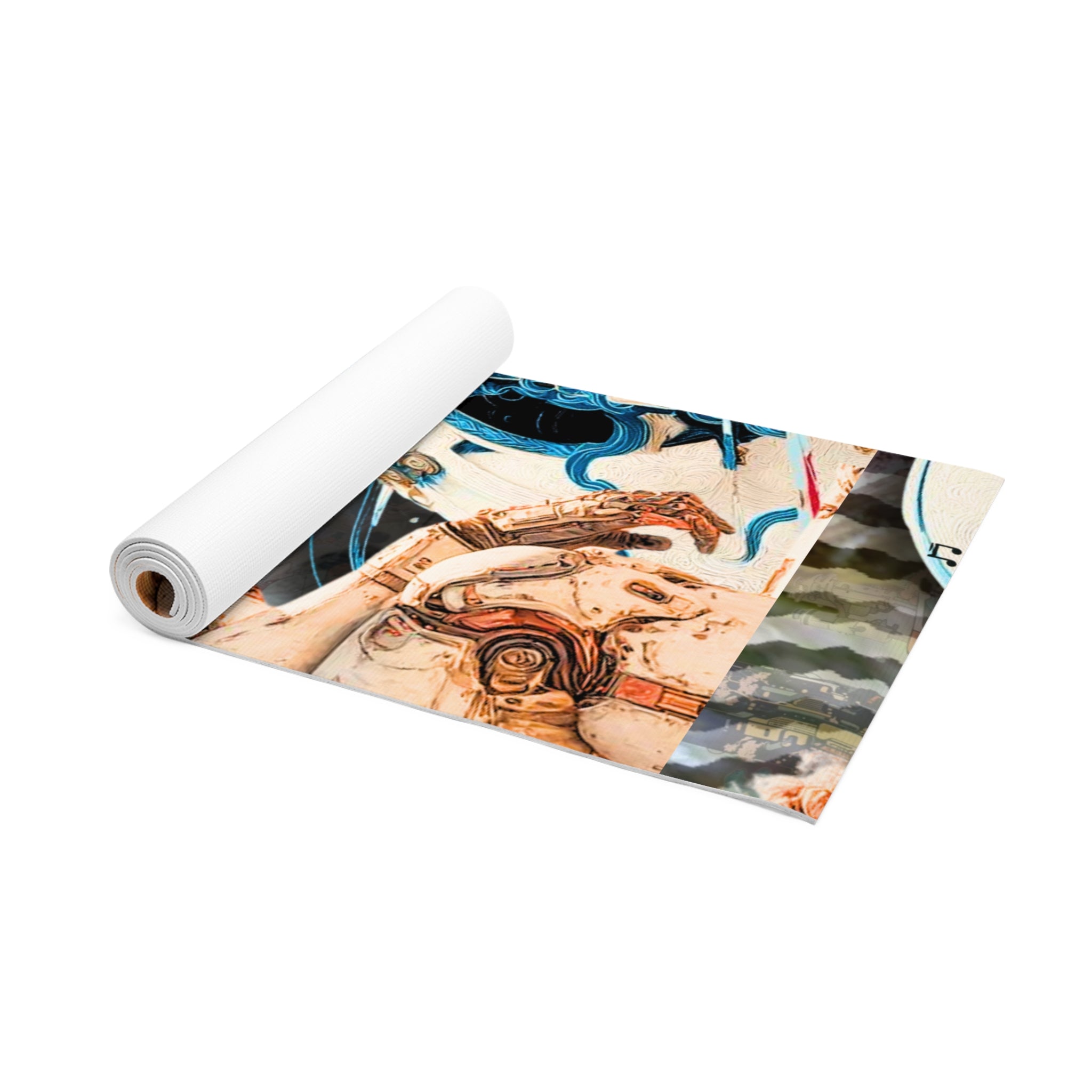 Galactic Art Foam Yoga Mat - Inspiring Yoga for Sci-Fi Fans