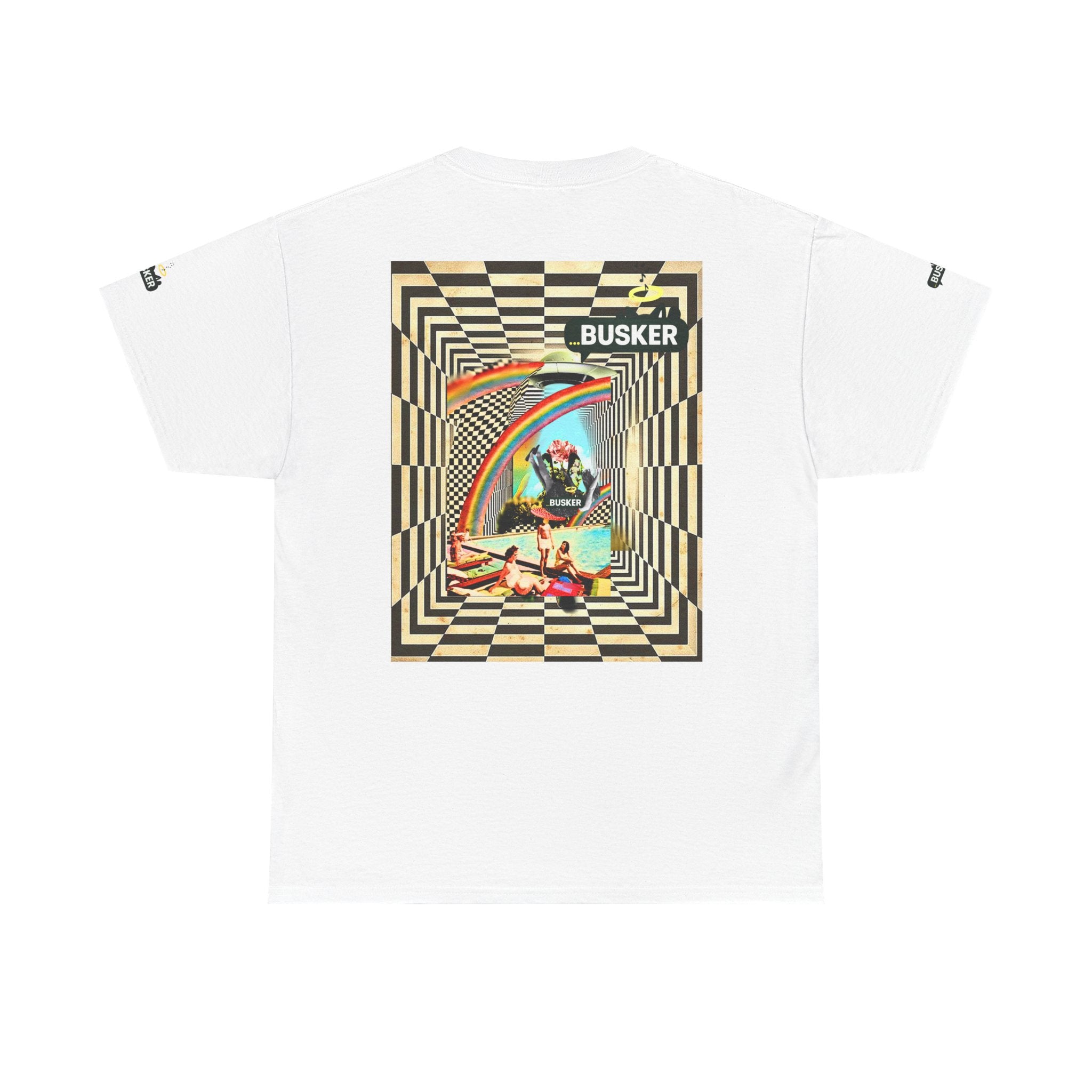 Retro Busker Graphic Tee - Unisex Heavy Cotton