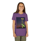 Youth Graphic Tee with Dinosaur Design, Fun Tee for Kids, Summer Style, Birthday Gift, Casual Wear, Playful Outfit, Busker Theme