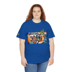 Artistic Unisex Heavy Cotton Tee - Vibrant Busker Design