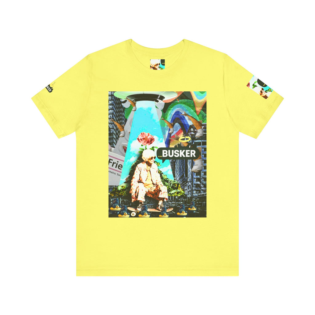 Street Art Busker Tee - Unisex Graphic Short Sleeve Shirt