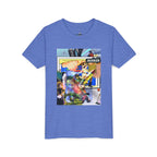 Colorful Youth Short Sleeve Tee - "Busker" Graphic Art Top