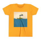 Whimsical Youth Tee with 'Busker' Design, Fun Gift, Summer Style, Music Lovers, Kid's Fashion, Creative Apparel