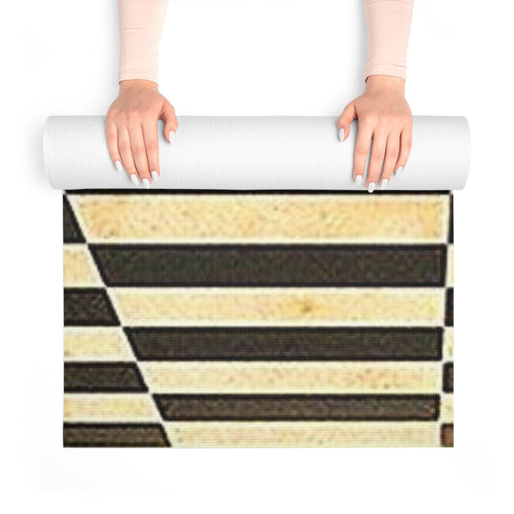 Artistic Foam Yoga Mat with 3D Optical Illusion Design