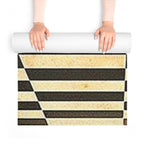 Artistic Foam Yoga Mat with 3D Optical Illusion Design