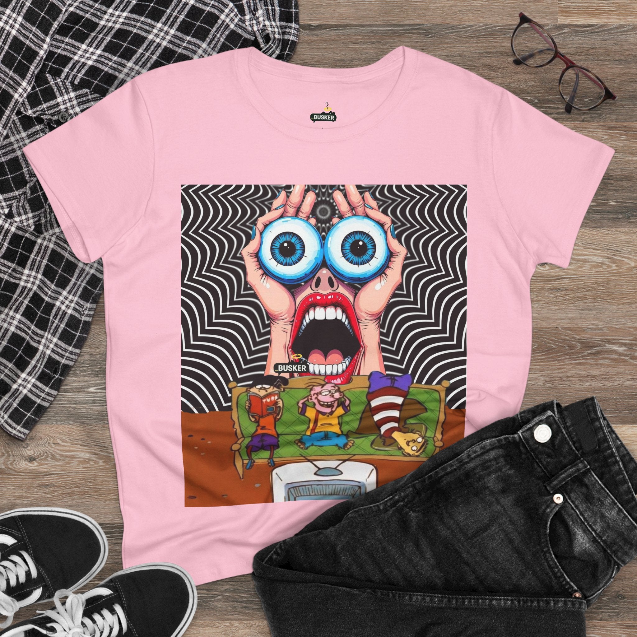 Whimsical Graphic Tee for Creative Souls, Playful Shirt, Art Lover Gift, Unique Cotton T-Shirt, Funny Fashion