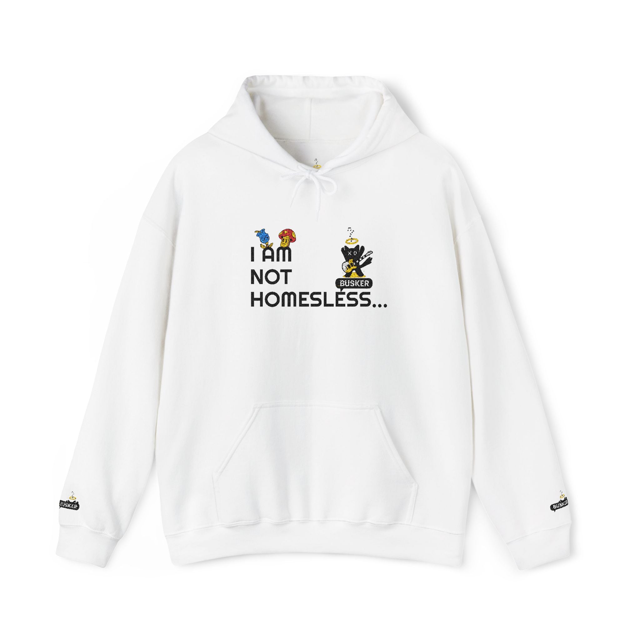 Cozy Statement Hoodie - 'I AM NOT HOMELESS...' Design, Unisex Sweatshirt, Perfect for Casual Wear, Street Style, & Gift for Friends