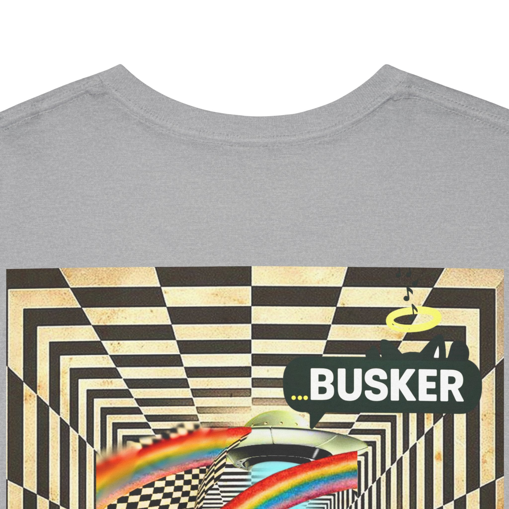 Retro Busker Graphic Tee - Unisex Heavy Cotton