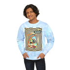 Retro Tie-Dye Sweatshirt with Rainbow Busker Design