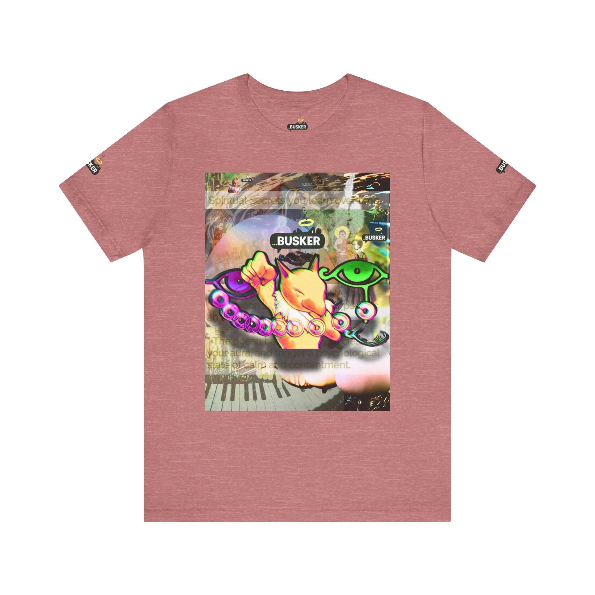 Vibrant Busker Art Tee for Creative Souls