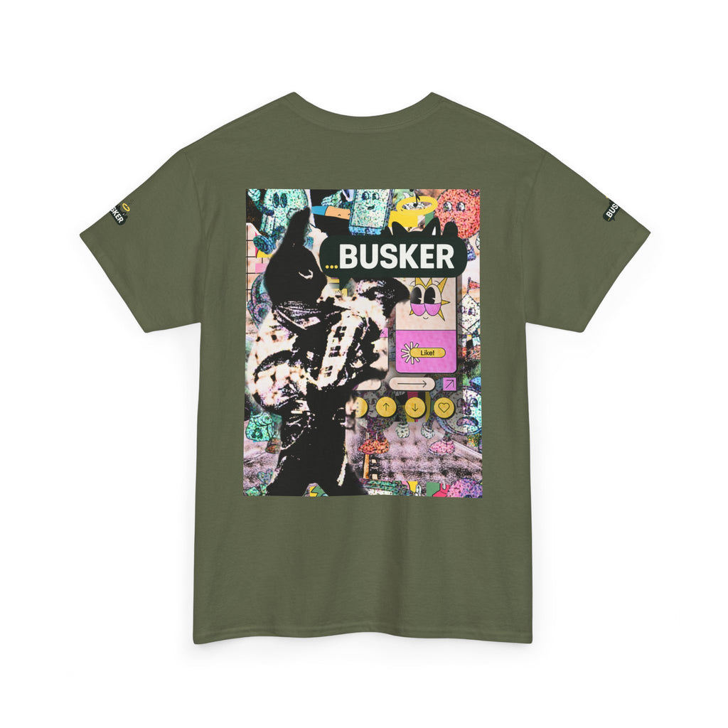 Grunge Art Busker Unisex Heavy Cotton Tee