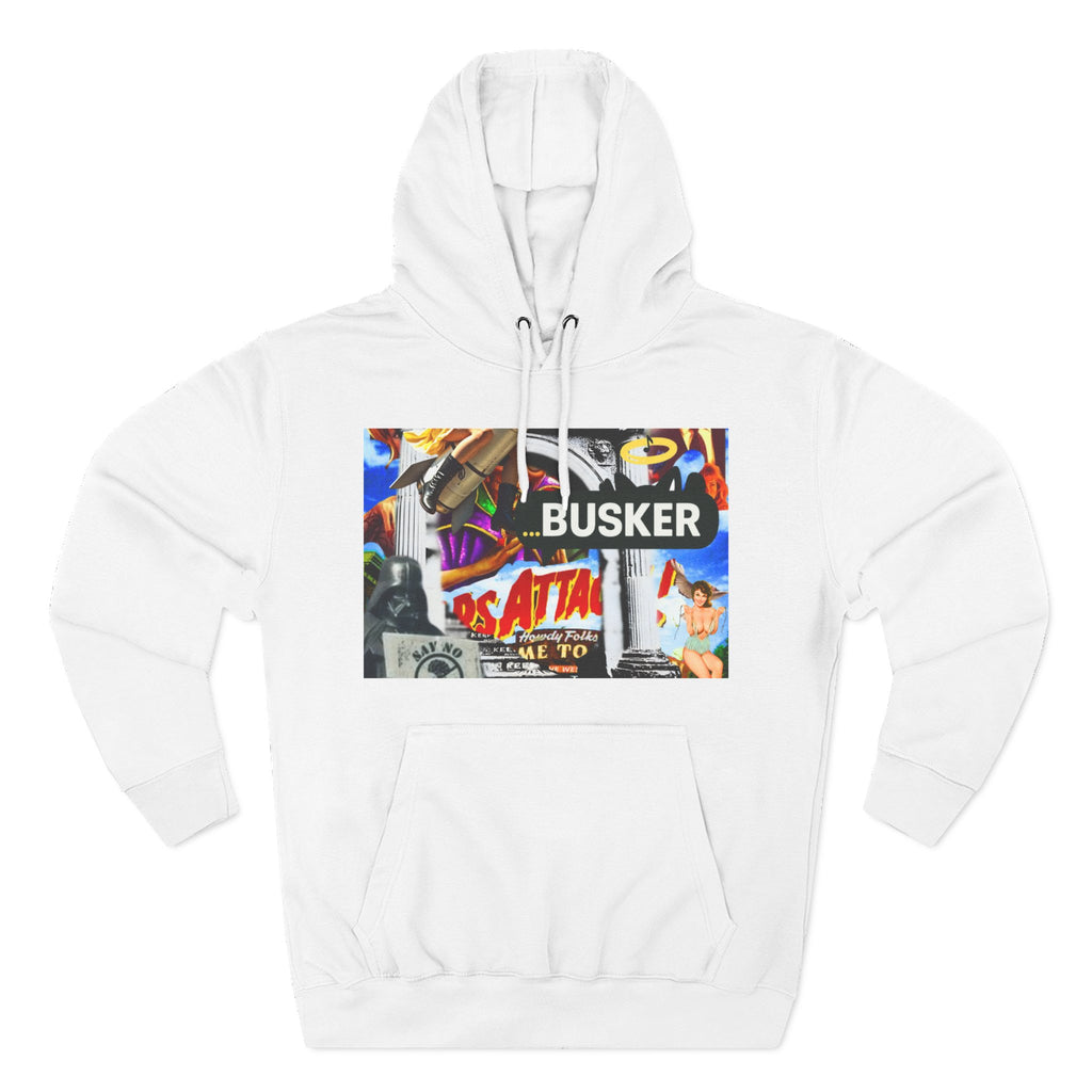 Vintage-Inspired Busker Fleece Hoodie