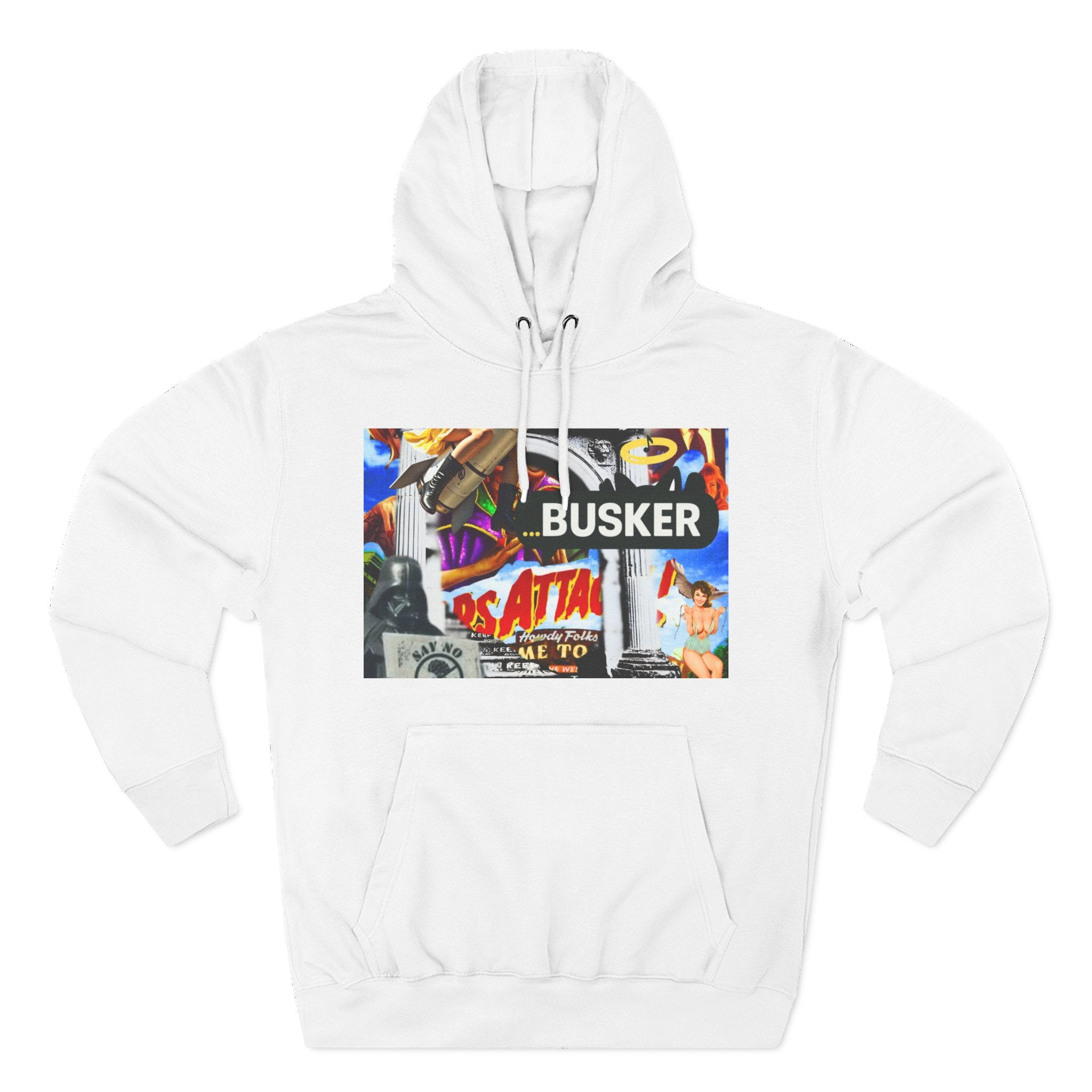 Vintage-Inspired Busker Fleece Hoodie