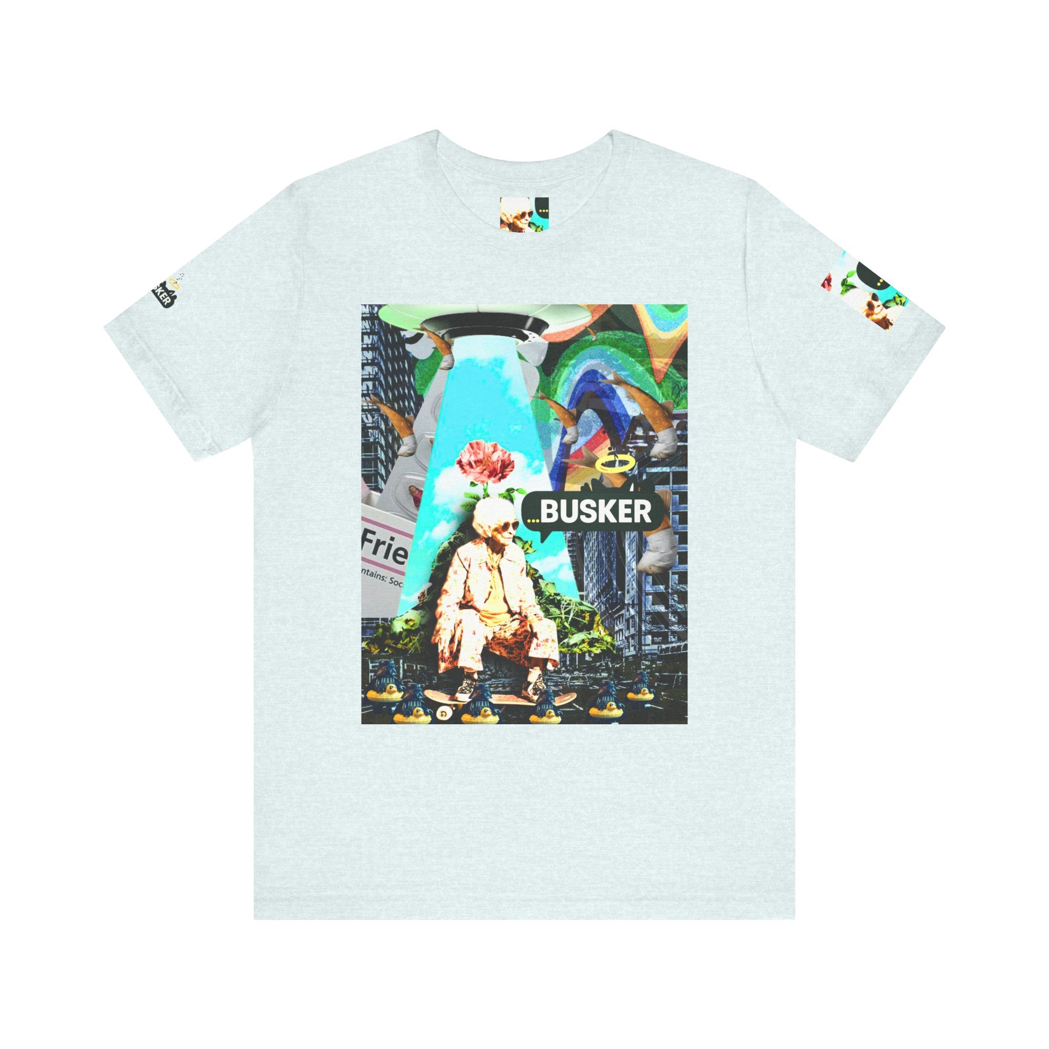 Street Art Busker Tee - Unisex Graphic Short Sleeve Shirt