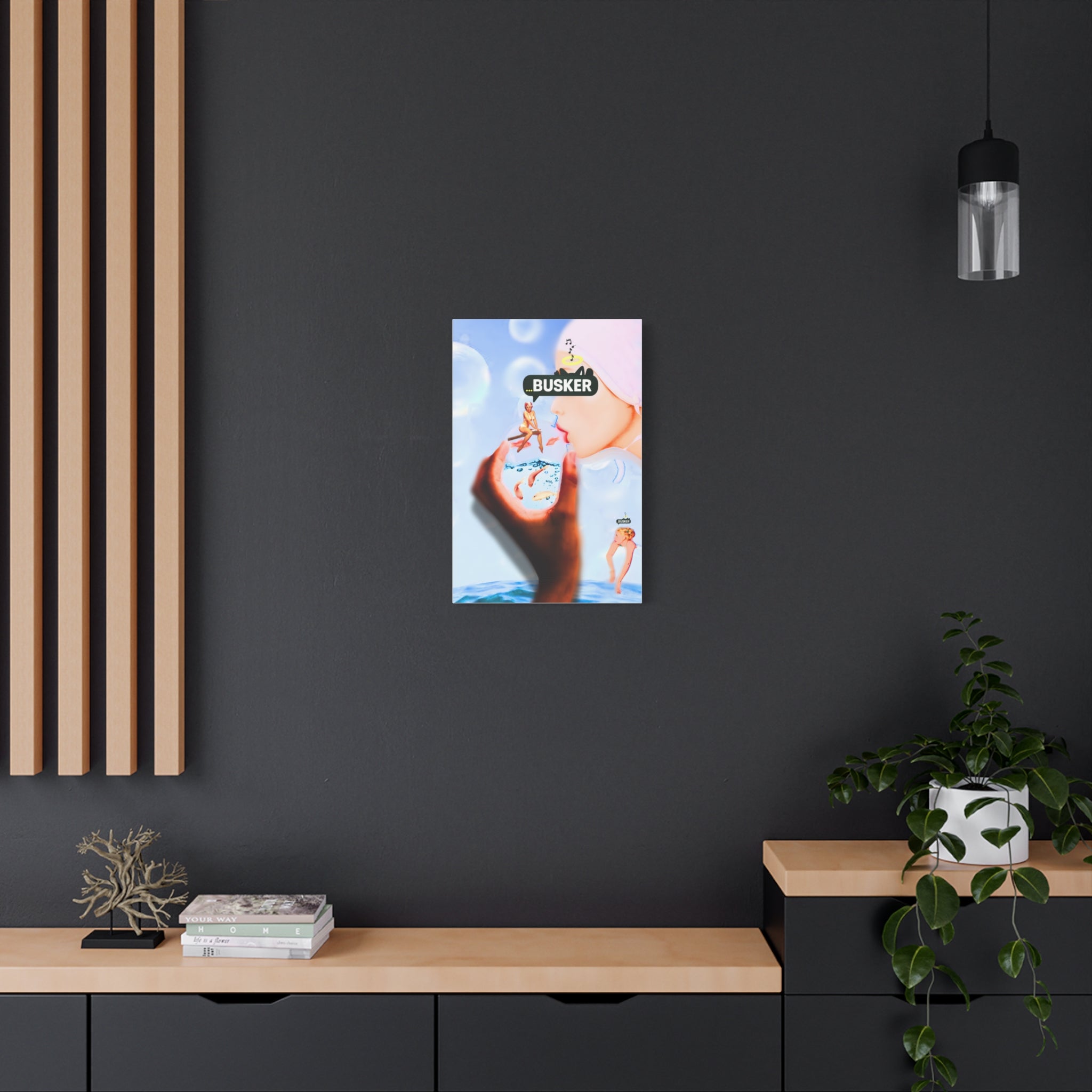 Artistic Matte Canvas Print - Dreamy Busker Vibes