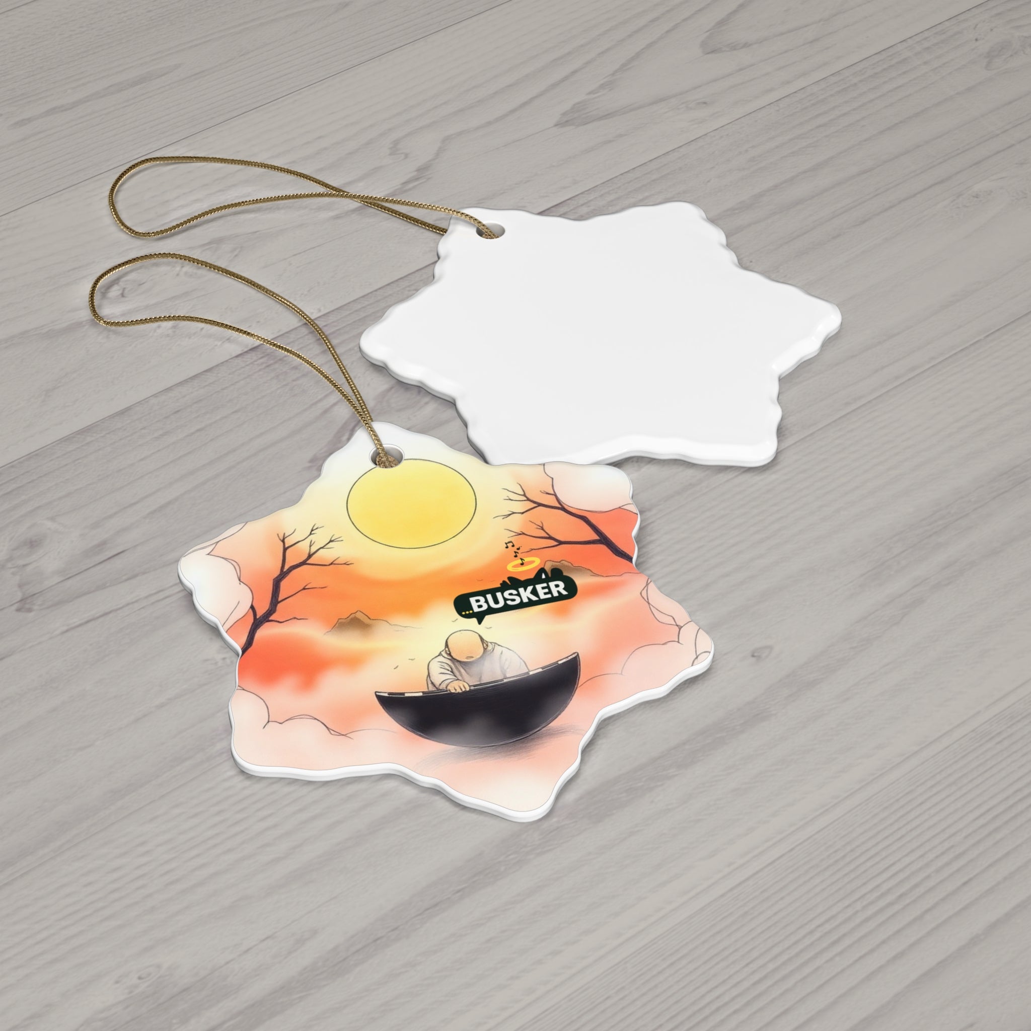 Ceramic Star Ornament, Whimsical 'Busker' Design for Home Decor, Holiday Gift, Tree Decoration, Unique Keepsake, Perfect for [...]