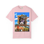 "Welcome to Golden" Exclusive Busker Unisex Garment-Dyed T-shirt, Music Lover Gift, Vintage Style Tee, Festival Wear, Casual Outfit