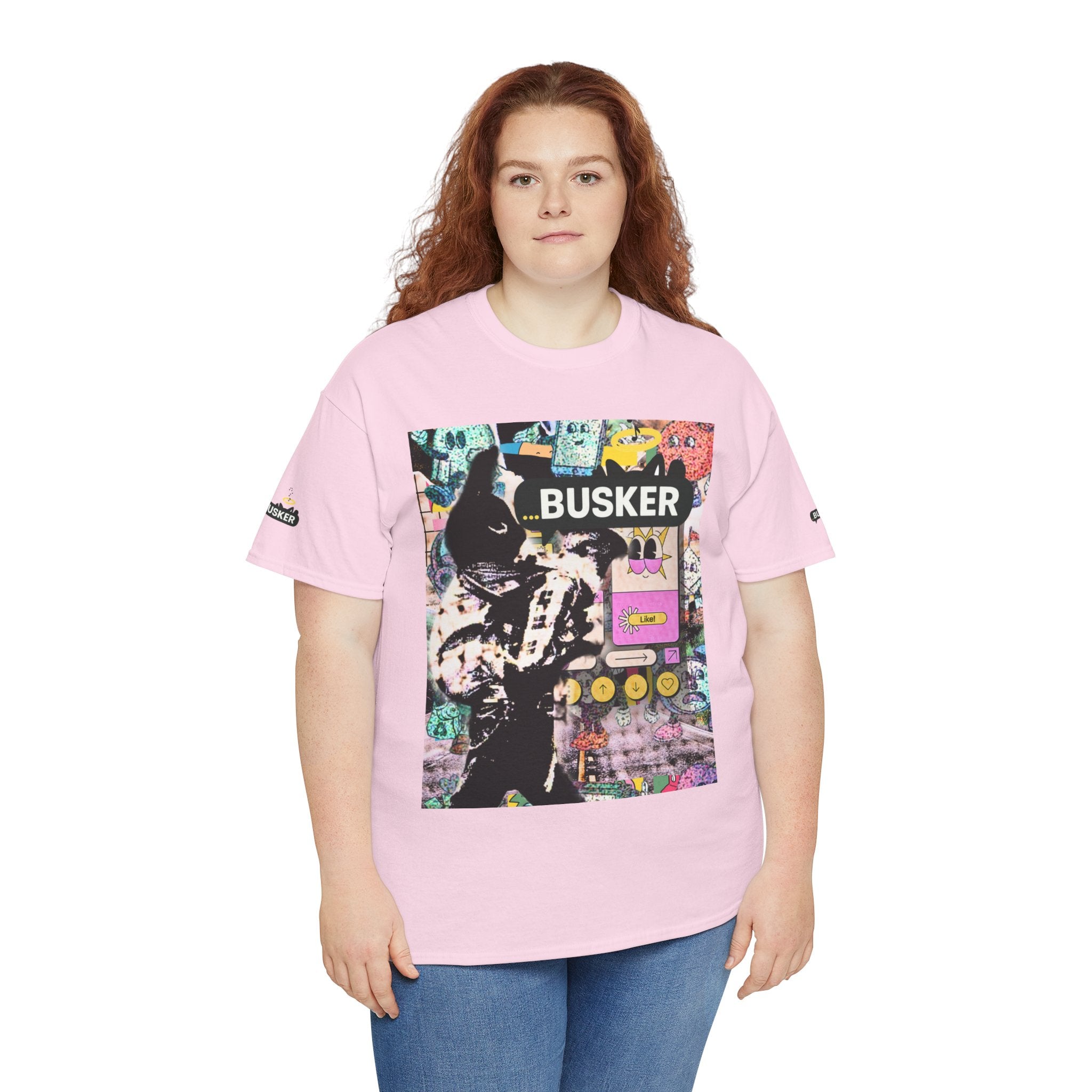 Grunge Art Busker Unisex Heavy Cotton Tee